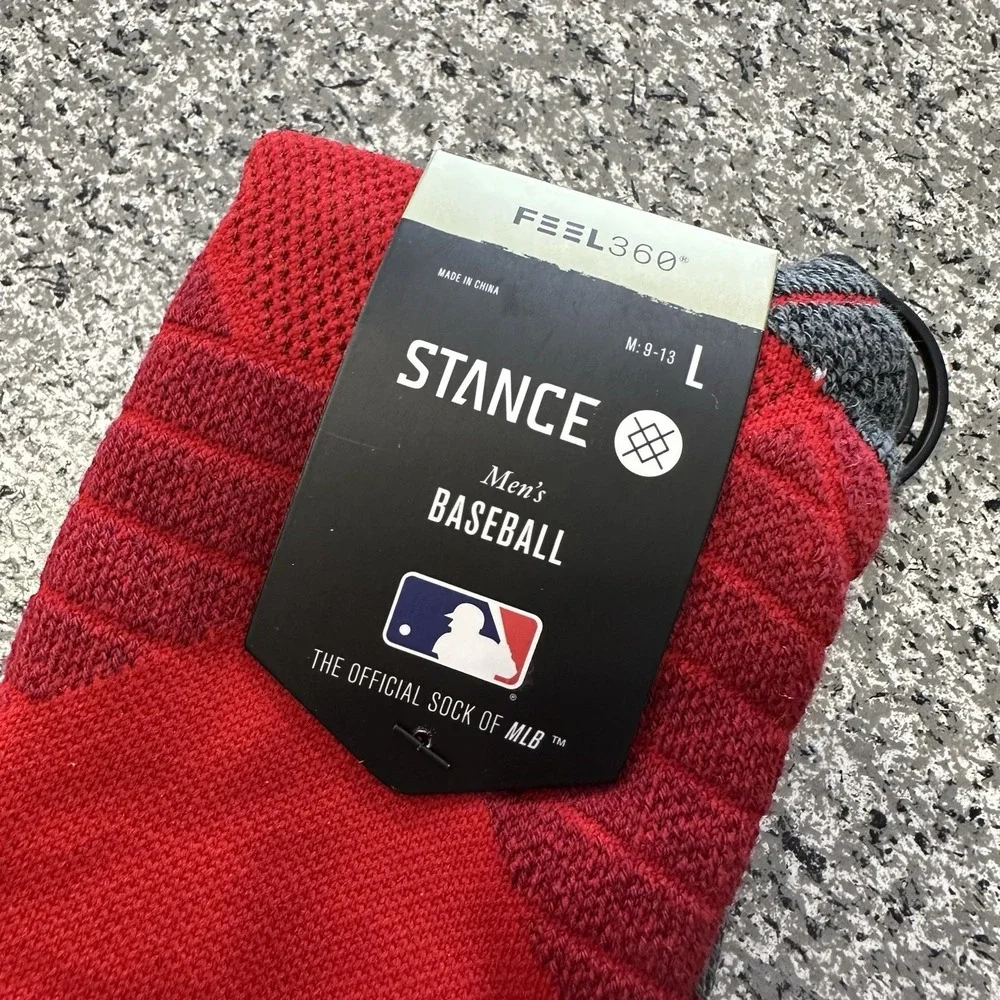 Stance Socks Mens L 9-13 OTC MLB Los Angeles Angels Diamond Pro Baseball Trout